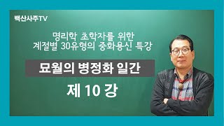 📺백산사주TV㊙️특강: 30-10 묘월병정화사주 010-2803-4984 명리학강의 용신찾는법 사주명리학강의 사주명리학초급 명리학기초 명리학통변 사주명리학대가 궁통보감 조후용신