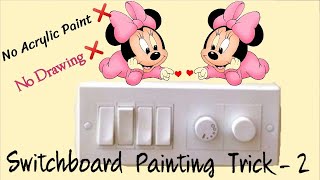 Switchboard Painting Trick 2  || Switchboard Painting designs || Wall Painting || Painting