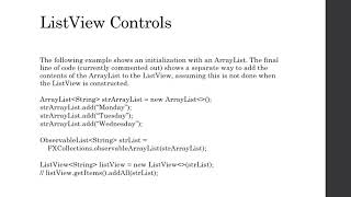 ListView, Array, and ArrayList