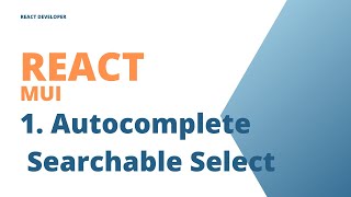 Autocomplete | Creating an MUI Autocomplete Component that Behaves Like a Select Box
