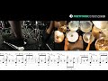 carry on wayward son kansas drum cover como tocar partitura de mÚsica de bateria