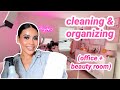 Clean + Organize With Me: Beauty Room & Office 🩷