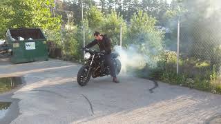 2014 cb1100 burnout!!