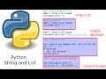 python split string into list examples