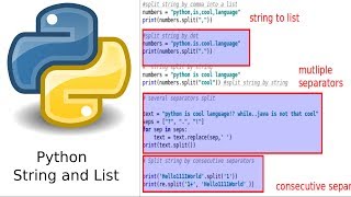 python split string into list examples