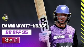 Danni Wyatt-Hodge's RAPID Knock Of 62 From 35 Leads Hurricanes To Victory | #WBBL10