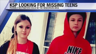 Kentucky State Police request help searching for two missing teens