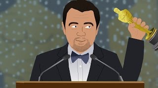 Leonardo DiCaprio WINS an Oscar!