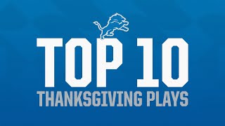 Top 10 Thanksgiving Plays | Detroit Lions