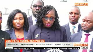 LSK President Calls For Speedy Investigation Into The Fake Fertilizer