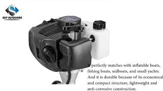 SKY 2 5HP BLACK outboard motor engine inflatable yacht