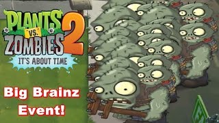 Plants vs. Zombies 2: It's About Time: Apple Mortar Pvz 2 Vs Gargantuars Pvz 2 (Big Brainz Event!)