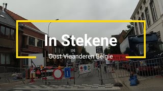 In Stekene Oost Vlaanderen markt streetview 19 juni 2021