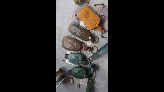 Handmade Leather Car Key Case . #subaru #porsche #benz #volvo #shorts