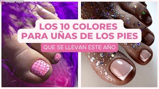 Los 10 colores para uñas de los pies que se llevan este verano