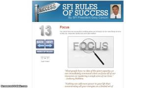 SFI 13th Rule of Success Focus