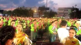 รำบวงสรวงพระแม่โพสพ งานประเพณีบุญกุ้มข้าวใหญ่ และของดีอำเภอบ้านไผ่ ประจำปี 2559_1