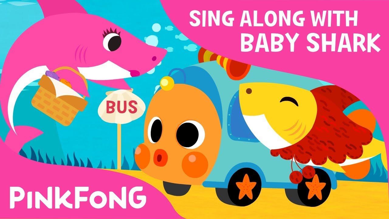 Baby Shark On The Bus | Sing Along With Baby Shark | Pinkfong Songs For ...