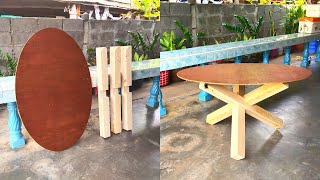 Diyโต๊ะ3ขา ถอดประกอบได้ ทำได้เองไม่ยาก |นายเบิ้ม diy