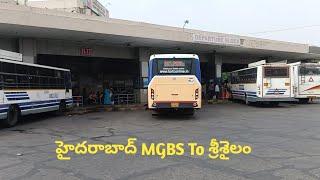 Hyderabad MGBS To Srisailam TSRTC Buses | Train Bus info