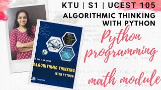Python programming - functions in math module - UCEST105 (Algorithmic Thinking with Python