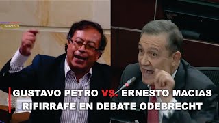 Fuerte Discusión entre Petro y Macías en debate sobre Caso Odebrecht.