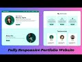 Fully Responsive Personal Portfolio Website using HTML CSS and JavaScript | Portfolio Website HTML