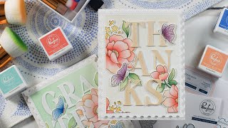 Vintage Postage Inspired Cards w/a Modern Twist ft. Pinkfresh Studio