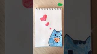 Cat #cat #cats #heart #drawing #howtodraw #forkids #creative #wow #art #cute