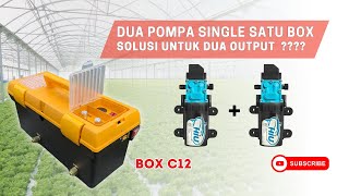 Paket Pompa Box Sprayer C12 2x Hiu Singgle Cocok Untuk Kerja Bareng 2 Orang