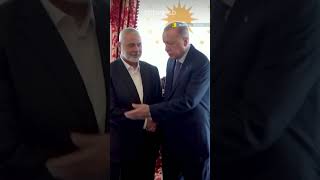 Turkish President Erdogan receives Hamas chief, officials in Istanbul