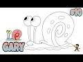 How To Draw Gary from SpongeBob Easily 