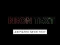 CSS Glowing Neon Text Animation Effects | CSS Glowing Effects | Html | Css