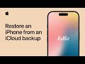 How to restore an iPhone from an iCloud backup | Apple Support