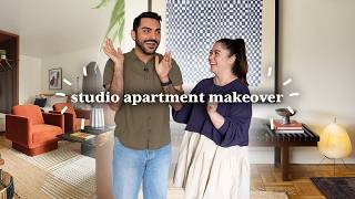 EXTREME 253 Sq Ft Studio Apartment Makeover | Mid-Century Modern Style