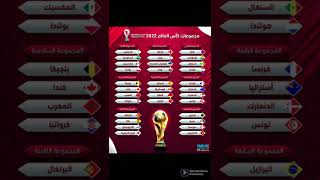 مجموعات كأس العالم  قطر ٢٠٢٢