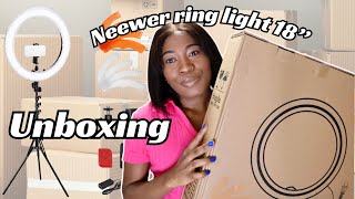 UNBOXING MY NEEWER RING LIGHT 18 INCHES | SETUP \u0026 REVIEW