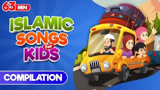 Compilation 63 Mins | Islamic Songs for Kids | Nasheed | Cartoon for Muslim Children