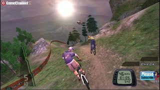 Downhill Domination - Ps2 Bike Race Games - Mountain Biking Game - Gameplay Video