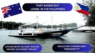 I Visit my Filipino Boat Builder friend and check out this new 55ft Trimaran