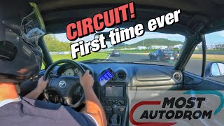 Mazda mx-5 NB fistly at a circuit | Autodrom Most - 27.9.2023