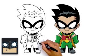 How To Draw Robin | Teen Titans