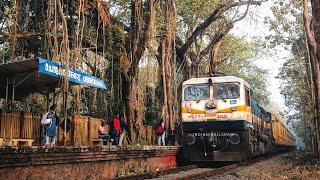 Train arriving at Cherukara Railway Station | Nilambur - Shoranur Railway Route | Scenic Train Route