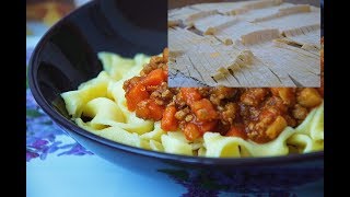 Gluten free Tagliatelle Pasta Široki Rezanci u Umaku - Sašina kuhinja