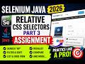 119. Relative CSS Selectors - Part 3 - Assignment (Selenium Java 2026)