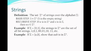 Recursive Definition of Strings final