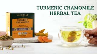 Vahdam teas: Turmeric Chamomile