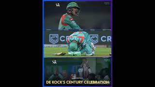 De Kock century celebration #cricketmemes #lsg #dekock