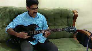 Karayunno puzha chirikkunno on guitar