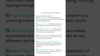 What are the advantages of using automation tool in testing